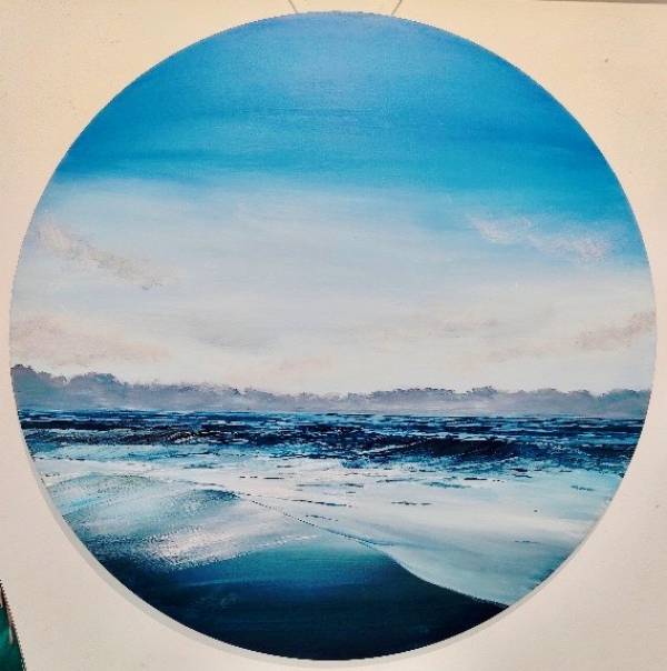 - Board on Acrylic, Painting by Georgie Harrison, measuring 60 x 60 cm (H x W) £495